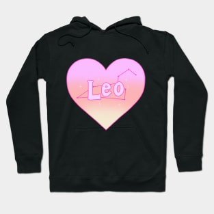 Leo Constellation Heart Hoodie